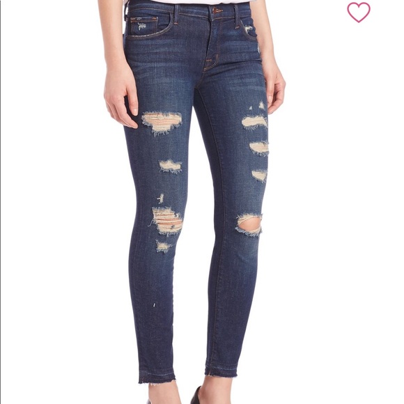 j brand low rise crop skinny